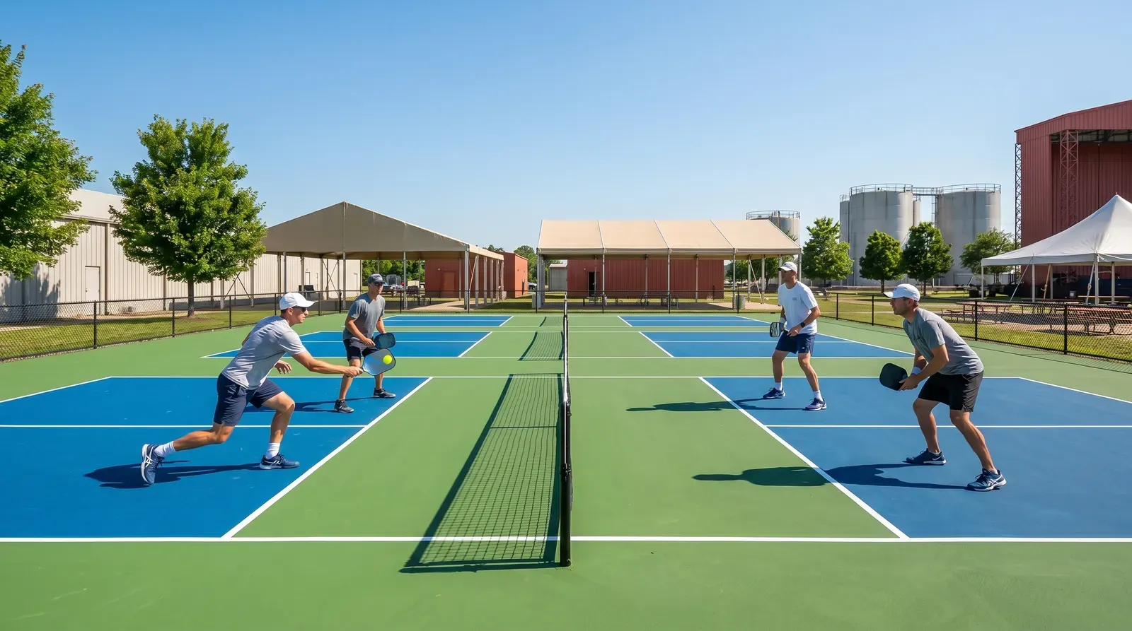 Pickleball courts on site